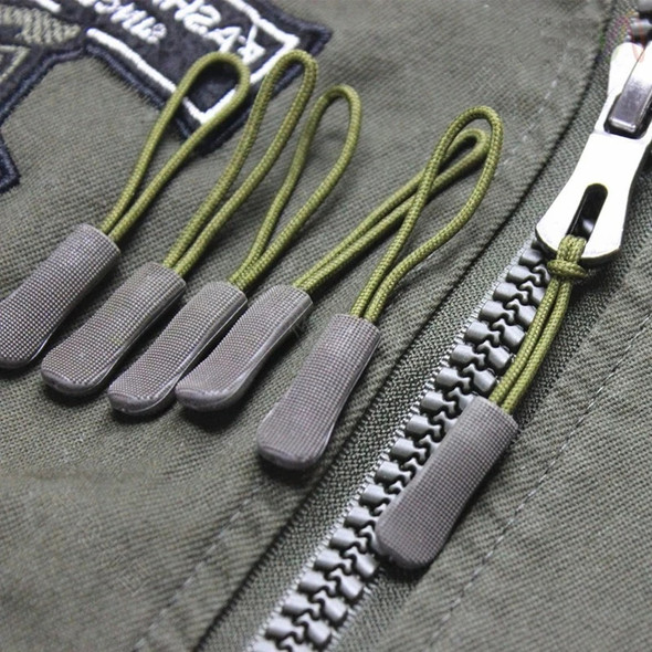 10Pcs/set EDC Camping Bag Zipper Pulls Replacement Cord Zip Backpack Cord Puller Slider Outdoor Camp Equipment Travel Kit