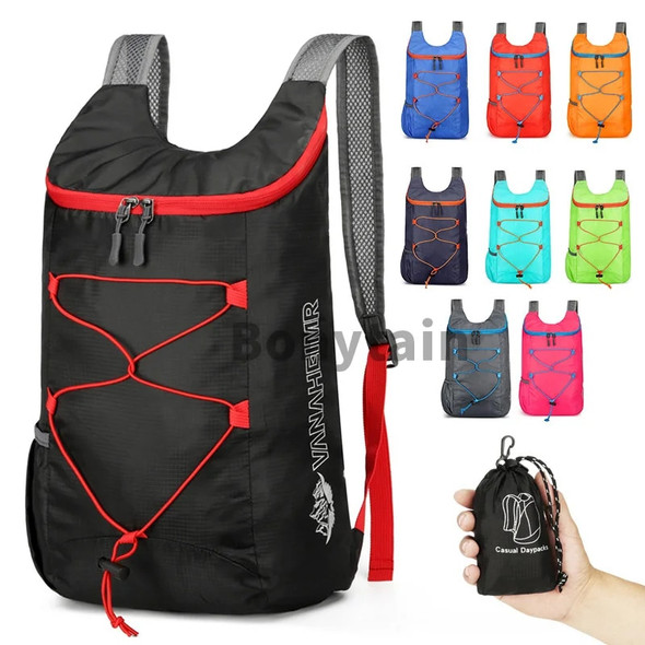 Outdoor Packable Backpack Large-capacity Foldable Camping Backpack Anti-splash Travel Hiking Daypack Sports Bag for Men Women Outdoor Packable Backpack Large-capacity Foldable Camping Backpack Anti-splash Travel Hiking Daypack Sports Bag for Men Women