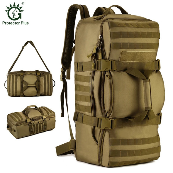 60L Molle Outdoor Camping Hiking Hand Pack Travel Military Army Bag Tactical Rucksack Large Capacity Camouflage Hunting Backpack