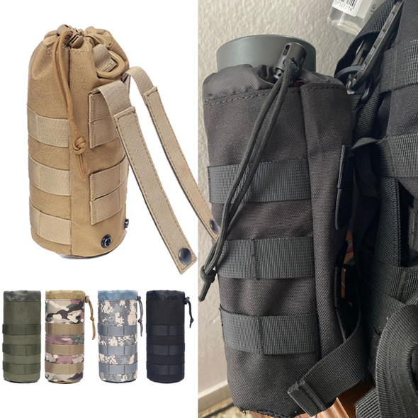 Tactical Molle Water Bottle Bag Pouch Holder Outdoor Travel Camping Hiking Cycling Fishing Hunting Water Bottle Kettle Carrier