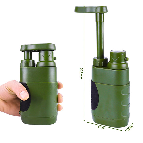 Survival Water Filter Lightweight Hand Pump Emergency Supplies for Hiking Camping Travel Emergency use Survival Water Filter Lightweight Hand Pump Emergency Supplies for Hiking Camping Travel Emergency use