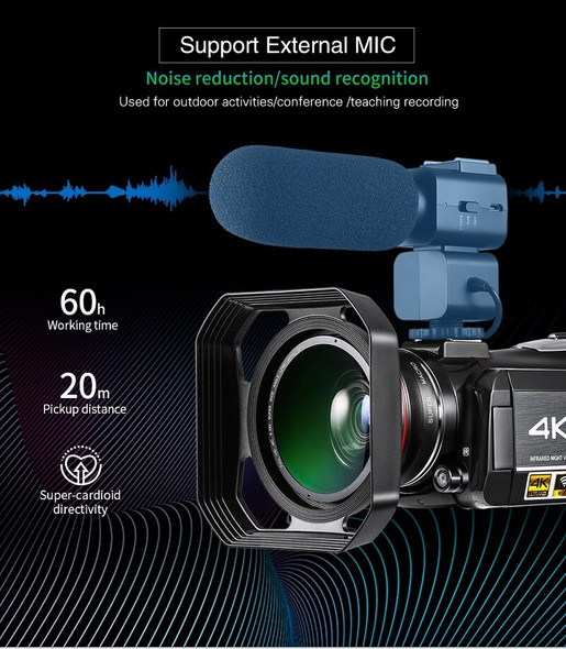 Video Camera 4k Digital Camcorder Professional, Ordro Ac3 Youtube
