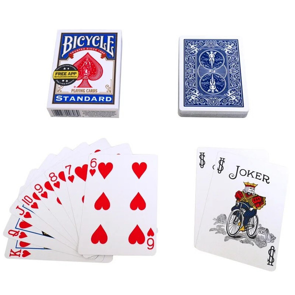 Bicycle Standard Index Playing Cards Red/Blue USPCC Rider Back Deck Poker Size Magic Card Games Magic Tricks Props