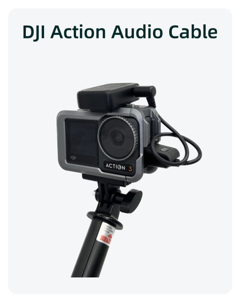 Audio Adapter Cable For DJI Action4/3/2 Macs in DJI Wind Audio Adapter