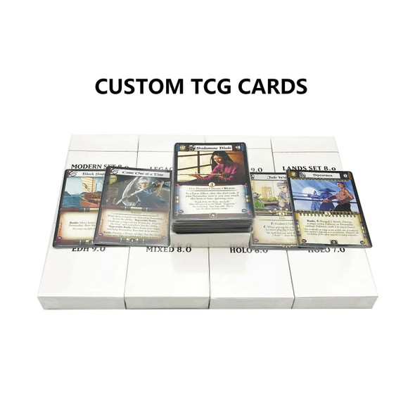 HOLO Whole Sets Black Core Standard Pioneer EDH Black Lotus Top Quality Playing TCG Proxy Cards Board Games Custom Holostamps