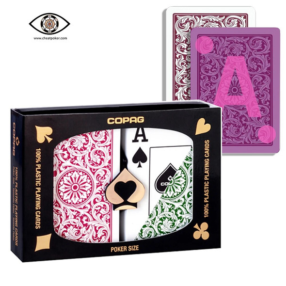 Copag 1546 Pokersize Jumbo Index Marked Playing Cards for UV Lenses Infrared Magic Deck Anti Poker Cheating