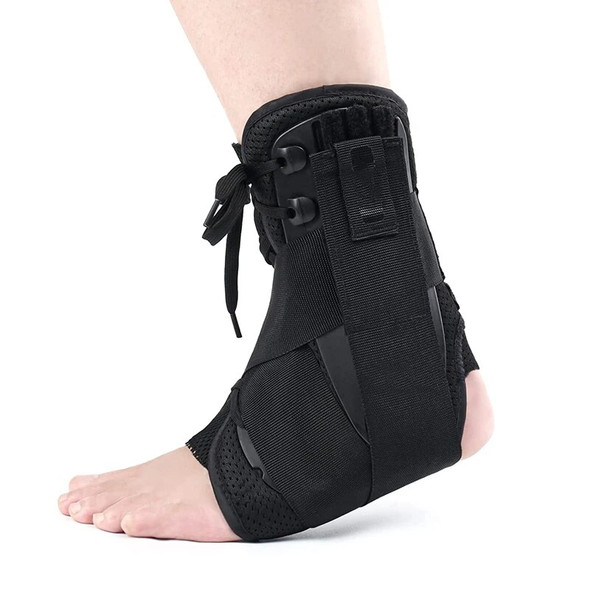 1Pcs Ankle Support Brace Adjustable Ankle Wrap Protector Women Men Lace Up Foot Stabilizer for Running Basketball Sports Safety 1Pcs Ankle Support Brace Adjustable Ankle Wrap Protector Women Men Lace Up Foot Stabilizer for Running Basketball Sports Safety
