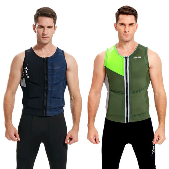 Neoprene Life Jacket for, Crash Vest, Safety Float, Suitable for Swimming, Surfing, Jet Ski, Kayak, Fishing, Water Sports