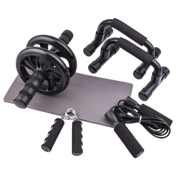 AB Roller Abdominal Tonifying Wheel Abdominal Reducer Combination Set Abdominal Muscle Tonifying Wheel Indoor Fitness Equipment