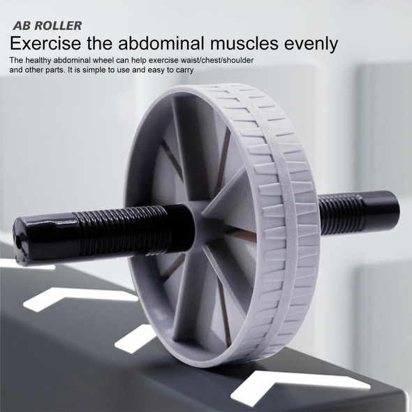 Durable Abdominal Roller Wheel Steel Pipe Abdominal Wheel Thicken Mute Abdominal Roller Exercise Wheel Workout