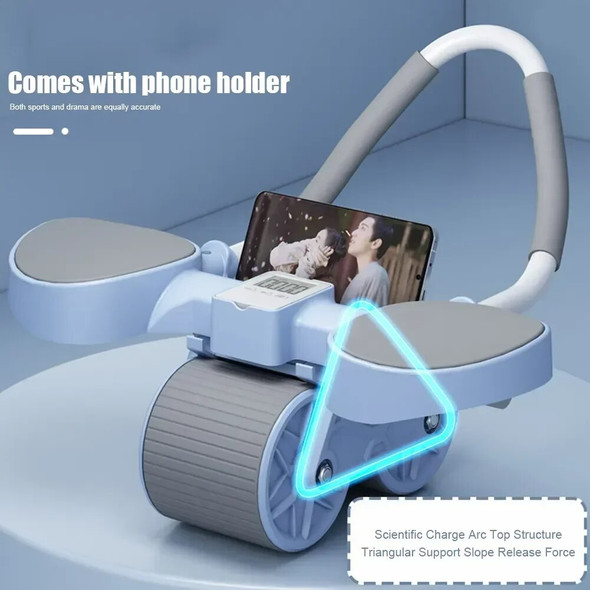 Muscles Trainer Fitness Abdominal Roll Ab Automatic Wheel Rebound Exercise Roller Home Push-up Muscles Trainer Fitness Abdominal Roll Ab Automatic Wheel Rebound Exercise Roller Home Push-up