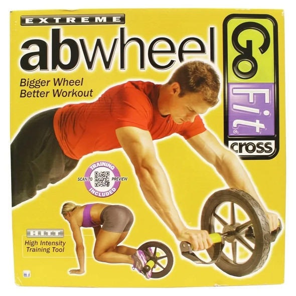 Ab Wheel - Abdominal Trainer - Roller With Handles Gym Accessories Fitness Weights to Exercise At Home Sport Equipment Training