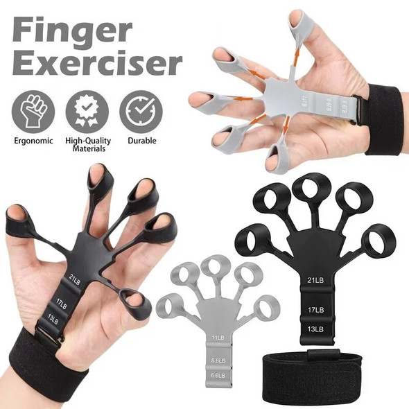 Exercises Gym Gym Power Device Grip 1pcs Gripster Strengthener Hand Finger Grip Hand Fitness Gripper Gripster Silicone Training