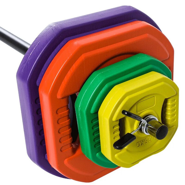 MIYAUP Aerobics Barbell Set Gym Dedicated Bodybuilding And Shaping Texture Hand Grip Color 50mm Diameter Barbell