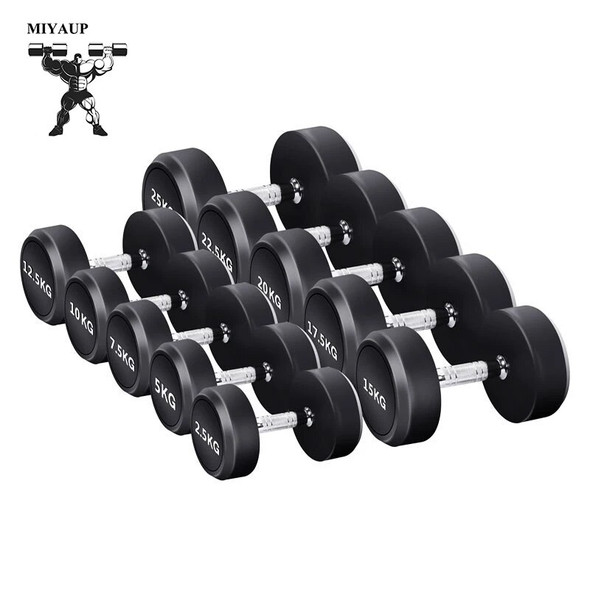 MIYAUP Pure Steel For Indoor Fitness Rubber-coated Not Easy To Rust Men's Professional Dumbbell 100kg, Plates 100kg,bar 180cm