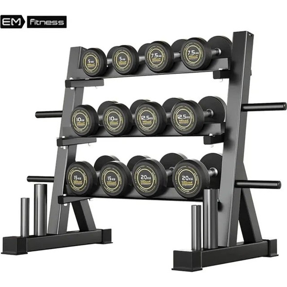 Dumbbell Gym Custom Round Head Letter Kettlebell Solid Steel Multi-Specification Storage Rack