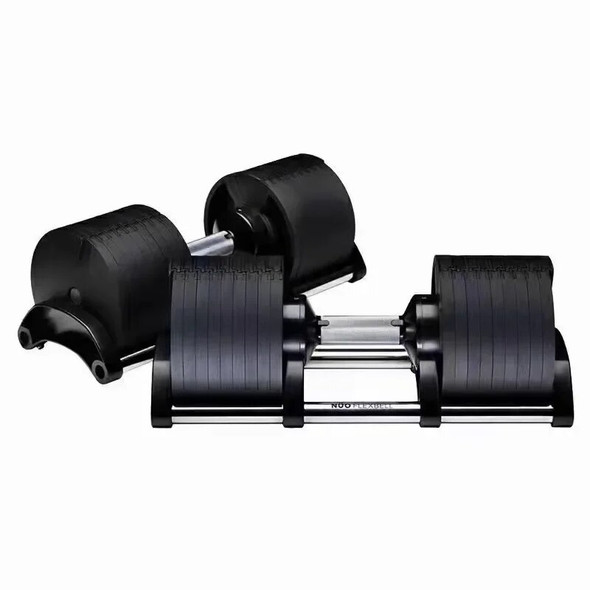 Professional Men's Fitness Equipment Household Dumbbells With Brackets Intelligent Weight Adjustment Safety Lock Dumbbell Set