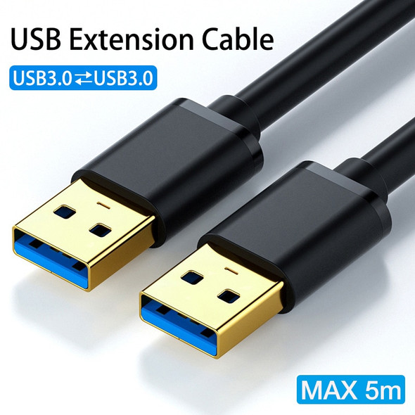 5m-0.5m USB to USB Extension Cable USB A Male to Male