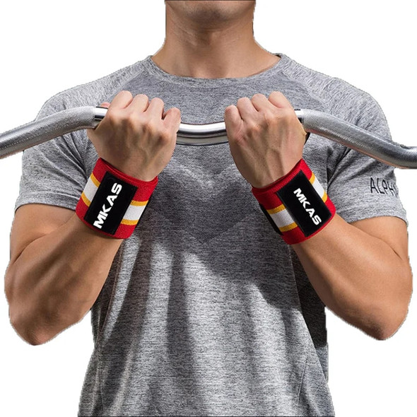 1 Pair Wrist Support Gym Wrist Compression Straps Weightlifting Wrist Wraps with Thumb Loop Powerlifting Wristbands Bandage