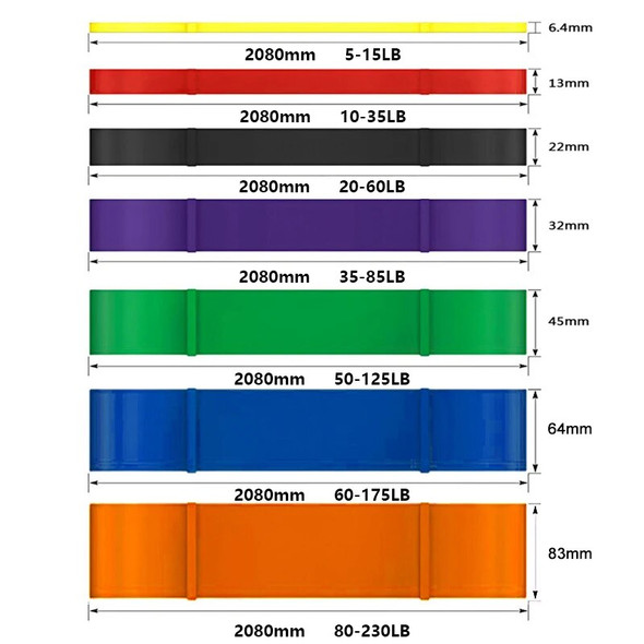 208cm Gym Portable Fitness Rubber Thicken Resistance Bands Yoga Elastic Gum Pilates Women Home Workout Sports Strength Exercise 208cm Gym Portable Fitness Rubber Thicken Resistance Bands Yoga Elastic Gum Pilates Women Home Workout Sports Strength Exercise