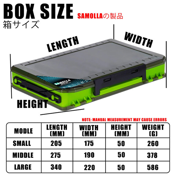 New Double Sided Lure Baits Box Fishing Compartments Plastic Accessories Storage Tackle Container Case Adjustable Organizer