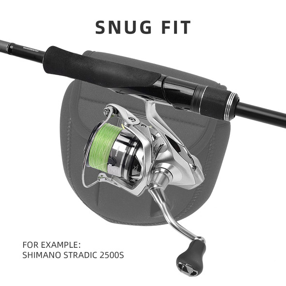 SF 3D 5 mm Fishing Reel Bag Neoprene Fishing Spinning Reel Protective Bag Case Cover Holder Pouch