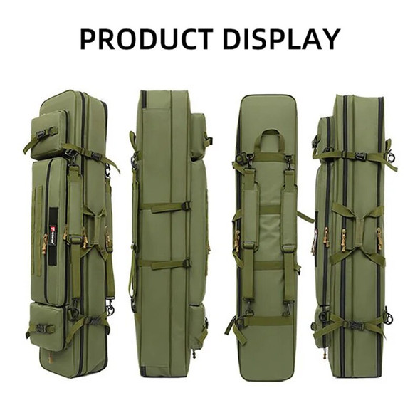 Fishing Rod Bag 70CM-130CM Multifunctional Waterproof Bags Large Fishing Reel Gear Outdoor Tactical Backpack Storage Case XA203G