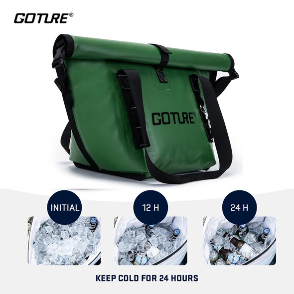 Goture Multifunctional Handbag High Capacity PVC Fishing Bag Insulation Fresh Messenger Storage Bag for Picnic Hunting Camping