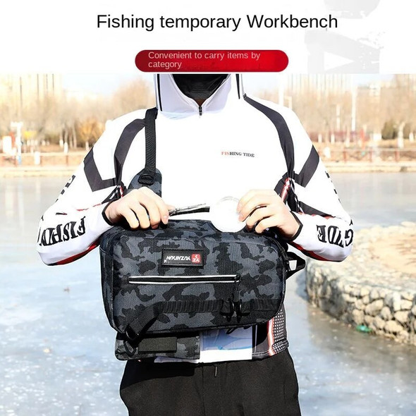 Customize Fishing Lure Bag Outdoor Multifunctional Fishing Tackle Bag Tactical Sling Bag