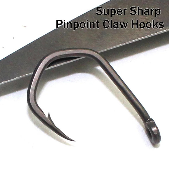 20PCS PTFE Coated Carp Fishing Hooks High Carbon Steel Fishhooks Matt Black Barbed Curve Shank Gripper Style Sharp Carp Hooks 20PCS PTFE Coated Carp Fishing Hooks High Carbon Steel Fishhooks Matt Black Barbed Curve Shank Gripper Style Sharp Carp Hooks