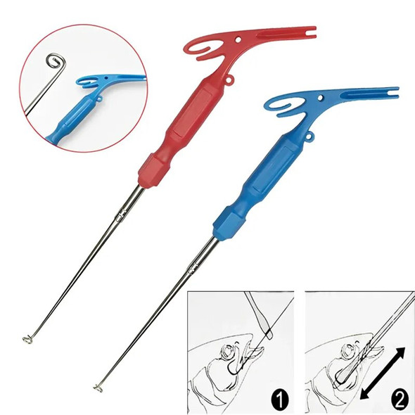 Security Extractor Fish Hook Disconnect Remove 3 In 1 Fishing Tool Fishing Universal Fly Nail Quick Knot Tying Tool Accessories