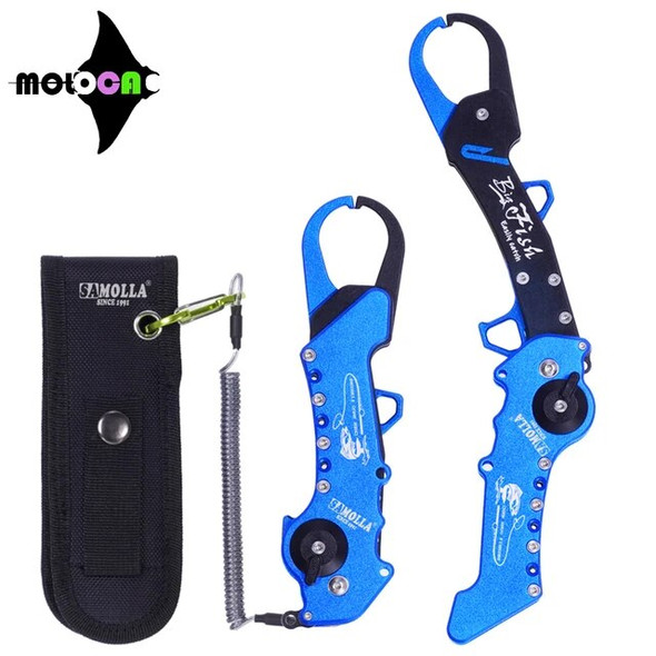 2022 Accessories Fold Fishing Grip Aluminum Alloy Fish Lip Hand Grip Plier Hook Controller Adjustable Grabber Gripper Outdoor