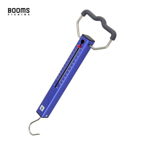 Booms Fishing TS2 Fish Scale Square Aluminum Tube Spring for Fishing Weighting 1kg-22kg with Stainless Steel Hook Fishing Scale