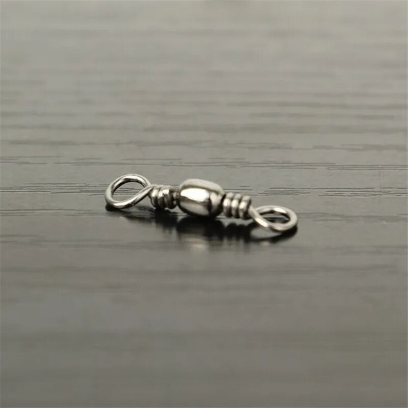 Wholesale By Bulk Fishing Accessories Barrel Bearing Rolling Swivel Solid Ring Fish Hook Lure Connector Sea Fishing Tackle Pesca