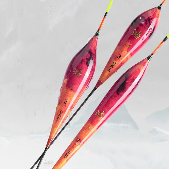 Highly Sensitive Spiral Tail Fising Float Set Eye Catching Bold Crucian Carp Float Windproof Windproof Nano Vertical Buoy Float