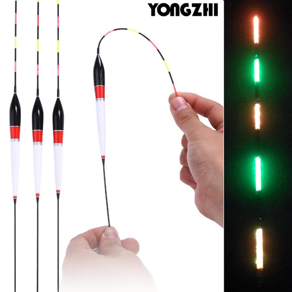 YONGZHI 3pcs Led Electronic Shone Fishing Float Float Light Stick Floats Fishing Tool Luminous Electronic Float Fish Buoy