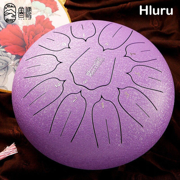 Hluru 12 Inch Glucophone Steel Tongue Drum 11 13 Notes C Tone Music Drum Ethereal Drum Yoga Meditation Percussion Instrument