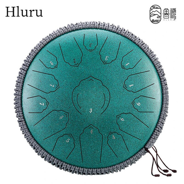 Hluru Music Drum 15 Notes Glucophone Steel Tongue Drum 13 14 Inch 15 Notes Ethereal Drum Yoga Meditation Percussion Instruments