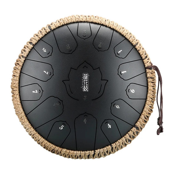 Steel Tongue Drum 12 Inch 13 Note Tongue Drum Accessories Professional Music Meditation Instrument Musical Instrument Climber