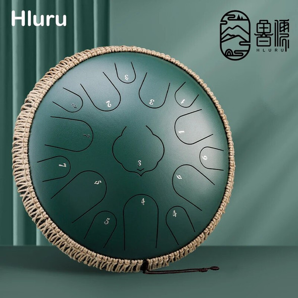 Hluru 15 Notes Glucophone Steel Tongue Drum 13 14 Inch 15 Notes Ethereal Drum Yoga Meditation Percussion Musical Instruments
