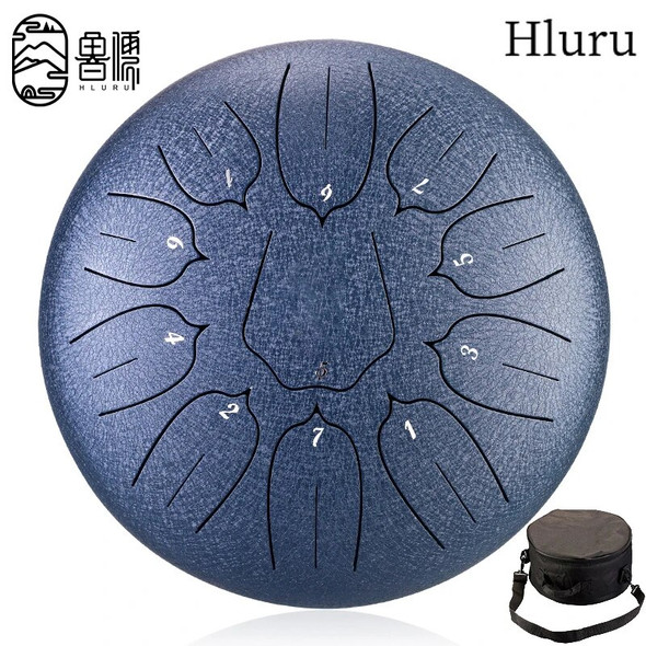 HLluru Tongue Drum 11 Notes Glucophone Steel Tongue Drum 10 Inch 11 Notes D Tones Music Drum Ethereal Drum Percussion Instrument