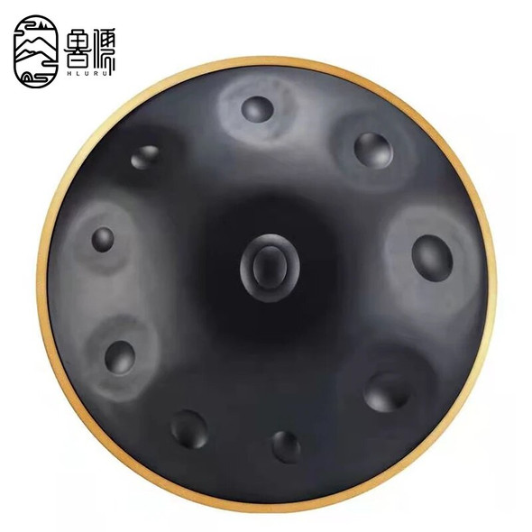 HLURU Handpan 22 Inch 10 Note Glucophone Steel Tongue Drum 22 Inch 9 Note Music Drum Ethereal Drum Percussion Instrument