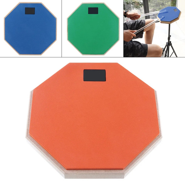 8 Inch Dumb Drum Practice Pad Rubber Wooden Drum Training Pad for Jazz Drums Exercise 3 Colors Optional