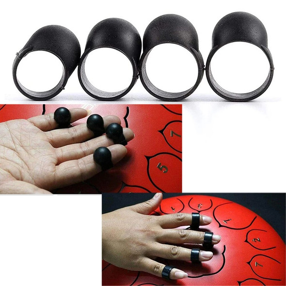 4PCS Drum Finger Sleeve Knocking Playing Finger Cover For Steel Tongue Drum Percussion Instruments Accessories