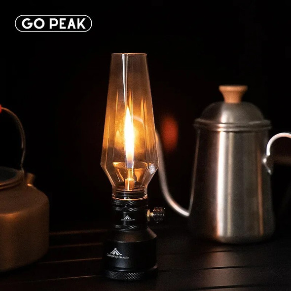 GOPEAK Camping Gas Light Metal Threaded Base Camp Ambiance Candle Light For Outdoor Camping