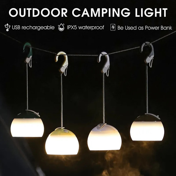 Portable Camping Light USB Rechargeable Hook Camping Lantern Adjustable Outdoor Waterproof Tent Lights Emergency Table Lamp Portable Camping Light USB Rechargeable Hook Camping Lantern Adjustable Outdoor Waterproof Tent Lights Emergency Table Lamp