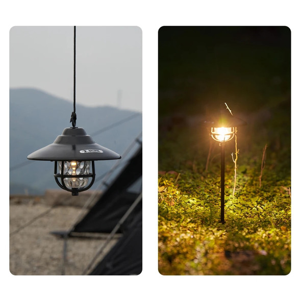 MOBI GARDEN Camping Light Lantern Lawn Lights Solar Light LED Camping Strong Light with Magnet Zoom Portable Torch Tent Light