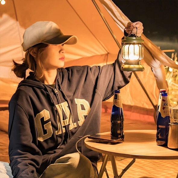 GOLDEN CAMEL Camping Lights USB Charge Retro Hanging Lanterns Warm Light Led Camping Lantern Tent Light Waterproof Portable