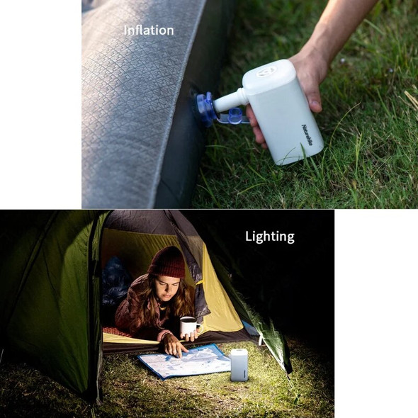 Naturehike 3 In 1Power Bank Inflator LED Light Lamp Camping Outdoor Multifunctional Air Pump Lighting USB Charging Inflator Pump Naturehike 3 In 1Power Bank Inflator LED Light Lamp Camping Outdoor Multifunctional Air Pump Lighting USB Charging Inflator Pump
