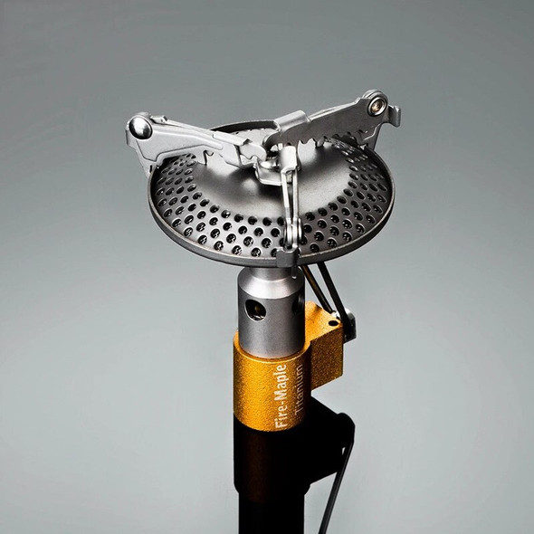 Integrate Titanium Outdoor Folding Gas Stove Camping Stove Hiking Picnic Portable Light Stove Gas Burners Split Equipment